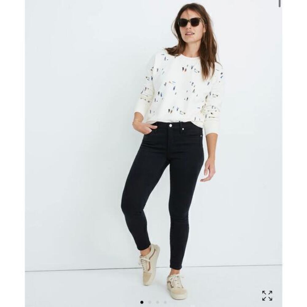 Madewell 9" Mid-Rise Skinny Jeans in Lunar Wash TENCEL Denim Edition size 34 /16